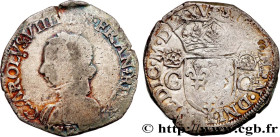 HENRY III. COINAGE IN THE NAME OF CHARLES IX
Type : Teston, 2e type 
Date : 1575 (MDLXXV) 
Mint name / Town : Tours 
Quantity minted : 58854 
Metal : ...