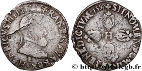 HENRY IV
Type : Demi-franc, 2e type de Tours 
Date : 1599 
Mint name / Town : Tours 
Quantity minted : 48955 
Metal : silver 
Millesimal fineness : 83...