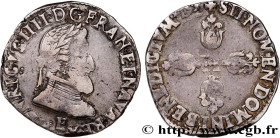 HENRY IV
Type : Demi-franc, 2e type de Tours 
Date : 159[9 ?] 
Mint name / Town : Tours 
Quantity minted : 48955 
Metal : silver 
Millesimal fineness ...