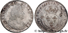 LOUIS XIV "THE SUN KING"
Type : Écu aux palmes 
Date : 1693 
Mint name / Town : Tours 
Metal : silver 
Millesimal fineness : 917  ‰
Diameter : 42  mm
...
