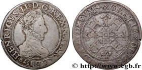 NAVARRE-BEARN - HENRY III
Type : Demi-franc 
Date : 1578 
Mint name / Town : Pau 
Metal : silver 
Diameter : 34  mm
Orientation dies : 12  h.
Weight :...