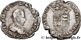 NAVARRE-BEARN - HENRY III
Type : Demi-teston 
Date : 1576 
Mint name / Town : Morlaàs 
Metal : silver 
Diameter : 25  mm
Orientation dies : 3  h.
Weig...