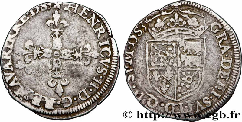 NAVARRE-BEARN - HENRY III
Type : Quart d’écu 
Date : 1583 
Mint name / Town : Mo...