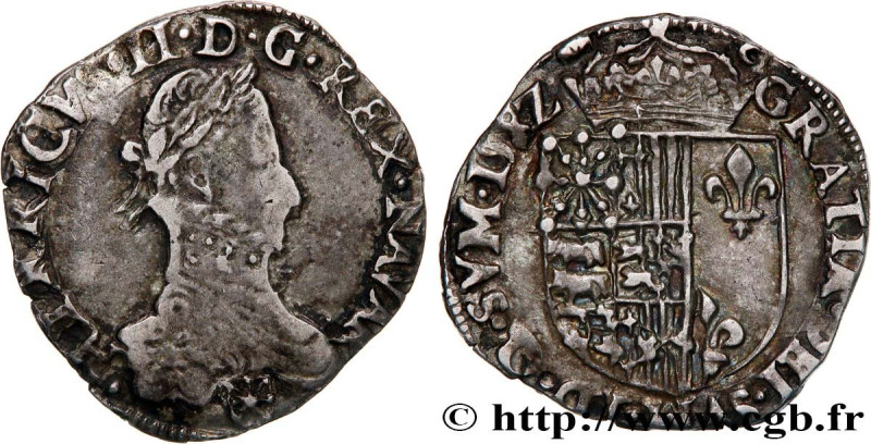 NAVARRE - KINGDOM OF NAVARRE - HENRY III
Type : Demi-franc 
Date : 1582 
Mint na...