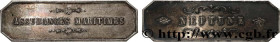 INSURANCES
Type : Plaquette, Assurances maritimes, Neptune 
Date : n.d. 
Metal : silver 
Diameter : 19,5  mm
Weight : 19,36  g.
Edge : lisse + tête de...