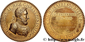IV REPUBLIC
Type : Médaille, IVe centenaire, Commissaires-priseurs de France 
Date : 1956 
Metal : gold plated silver 
Millesimal fineness : 950  ‰
Di...