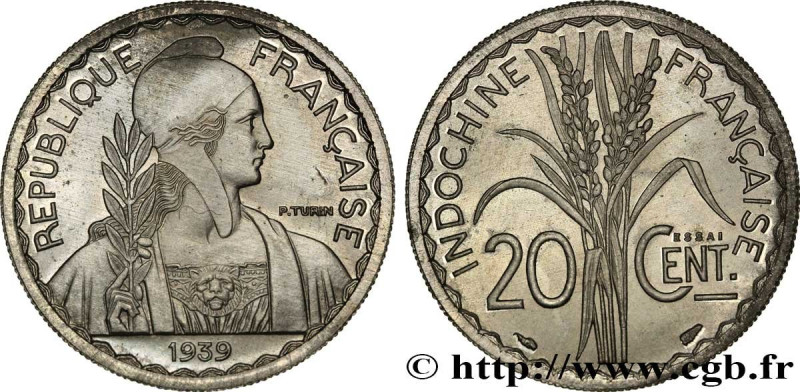 FRENCH INDOCHINA
Type : Pré-série avec le mot Essai de 20 Centièmes 
Date : 1939...