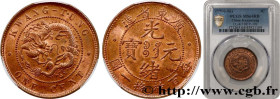 CHINA
Type : 1 Cent province de Kwangtung empereur Kuang Hsü, dragon 
Date : 1900-1906 
Quantity minted : - 
Metal : copper 
Diameter : 28  mm
Orienta...