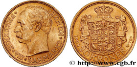 DENMARK - KINGDOM OF DENMARK - FREDERICK VIII
Type : 20 Kroner 
Date : 1908 
Mint name / Town : Copenhague 
Quantity minted : 243000 
Metal : gold 
Mi...