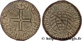 PORTUGUESE INDIA - MANUEL I
Type : Bastardo, 1ère émission 
Date : (1511) 
Mint name / Town : Malacca 
Metal : lead-tin 
Diameter : 36  mm
Orientation...