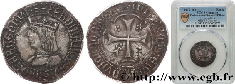 ITALY - KINGDOM OF SARDINIA - FERDINAND II OF ARAGO
Type : Real 
Date : n.d. 
Mi...