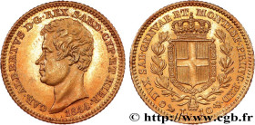 ITALY - KINGDOM OF SARDINIA - CHARLES-ALBERT
Type : 10 Lire 
Date : 1844 
Mint name / Town : Gênes 
Quantity minted : 11110 
Metal : gold 
Millesimal ...