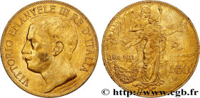 ITALY - KINGDOM OF ITALY - VICTOR-EMMANUEL III
Type : 50 Lire 
Date : 1911 
Mint name / Town : Rome 
Quantity minted : 20000 
Metal : gold 
Millesimal...