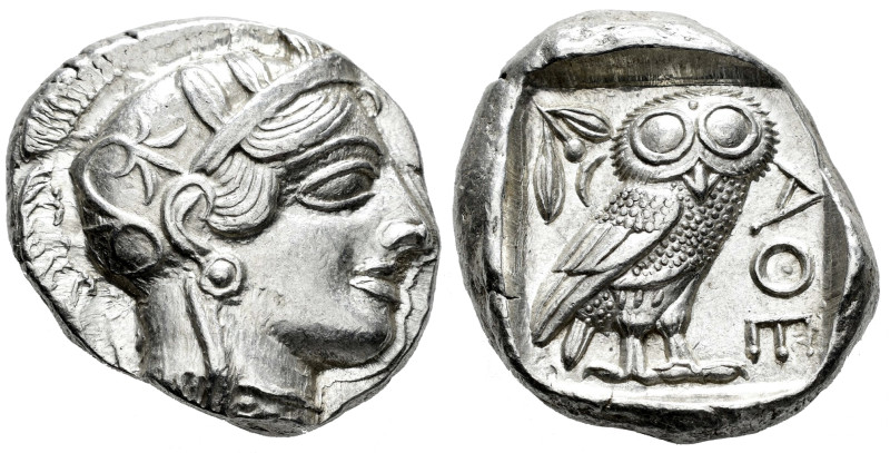 Attica. Tetradrachm. 454-404 BC. Athens. (Gc-2526). (Sng Cop-31). Anv.: Head of ...