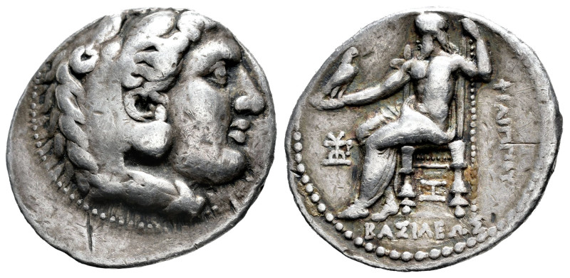 Kingdom of Macedon. Seleukos I Nikator. Tetradrachm. 318-315 BC. Babylon. In the...