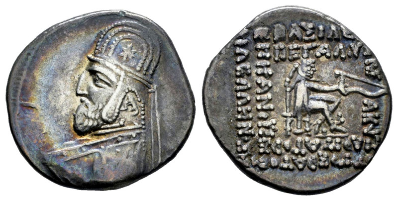 Kingdom of Parthia. Mithradates III. Drachm. 87-79 BC. Rhagai. (Sellwood-31.9 (O...