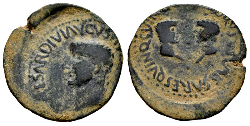 Carthage Nova. Time of Tiberius. Half unit. 14-36 AD. Cartagena (Murcia). (Abh-6...