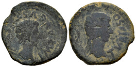 Turiaso. Augustus period. Unit. 27 BC - 14 AD. Tarazona (Zaragoza). (Abh-2435). (Acip-3274). Anv.: IMP.AVGVSTVS. P.P. around laureate head of Augustus...