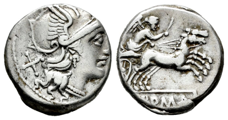 Anonymous. Denarius. 157-156 BC. Rome. (Ffc-77). (Craw-197/1). (Cal-52). Anv.: H...