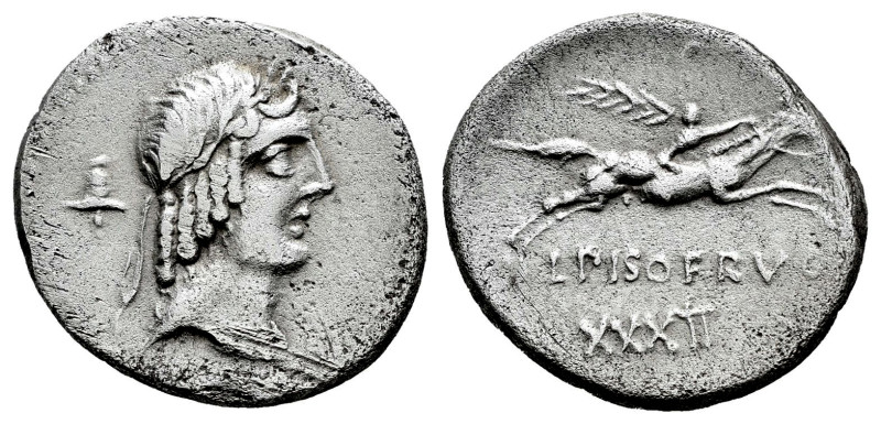 Calpurnius. L. Calpurnius Piso Frugi. Denarius. 90-89 BC. Rome. (Ffc-243). (Craw...
