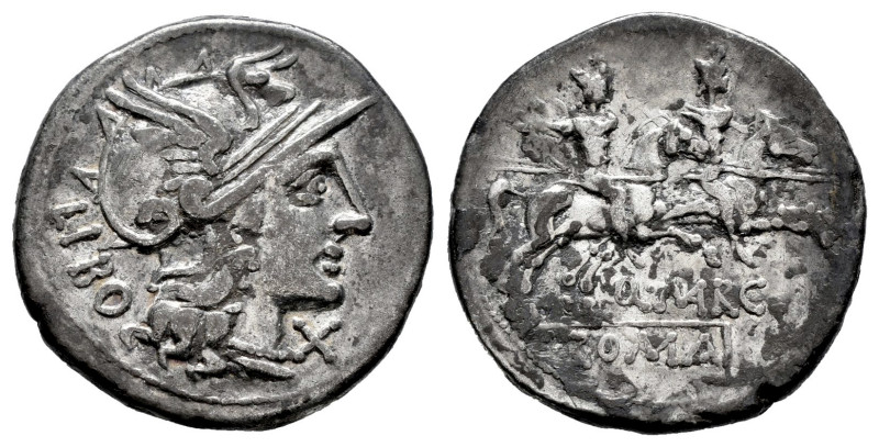 Marcius. Q. Marcius Libo. Denarius. 148 BC. Rome. (Ffc-848). (Craw-215/1). (Cal-...