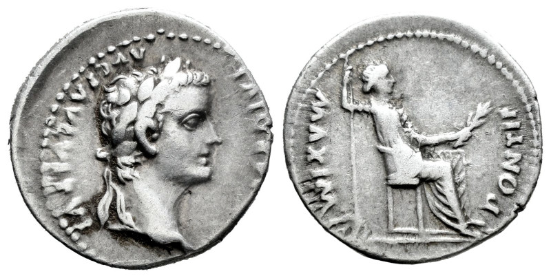 Tiberius. Denarius. 14-37 AD. Lugdunum. (Ric-26). (Rsc-16). Anv.: TI CAESAR DIVI...