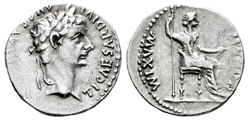 Tiberius. Denarius. 14-37 AD. Lugdunum. (Ric-I 30). (Bmcre-48). (Rsc-16a). Anv.:...