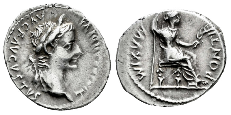 Tiberius. Denarius. 14-37 AD. Lugdunum. (Ric-I 30). (Bmcre-48). (Rsc-16a). Anv.:...