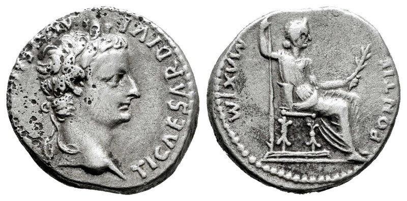 Tiberius. Denarius. 14-37 AD. Lugdunum. (Ric-I 30). (Bmcre-48). (Rsc-16a). Anv.:...