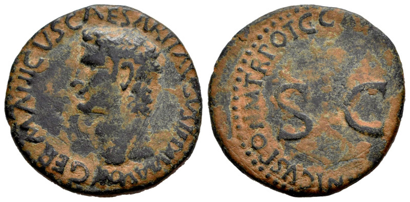 Germanicus. Unit. 37-41 AD. Rome. (Ric-35). (Bmcre-49). (C-1). Anv.: GERMANICVS ...