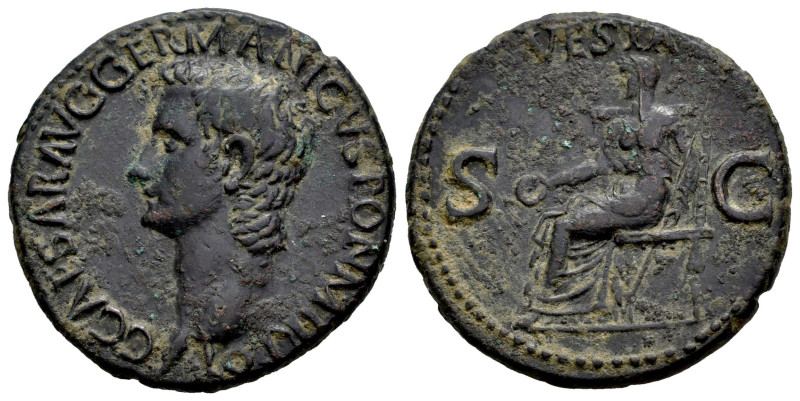 Caligula. Unit. 37-38 AD. Rome. (Ric-38). (Cohen-27). (Bmcre-46.1). Anv.: C CAES...