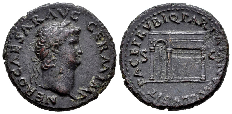 Nero. Unit. 65 AD. Rome. (Ric-I 306). (Bmcre-227). (C-171). Anv.: NERO CAESAR AV...