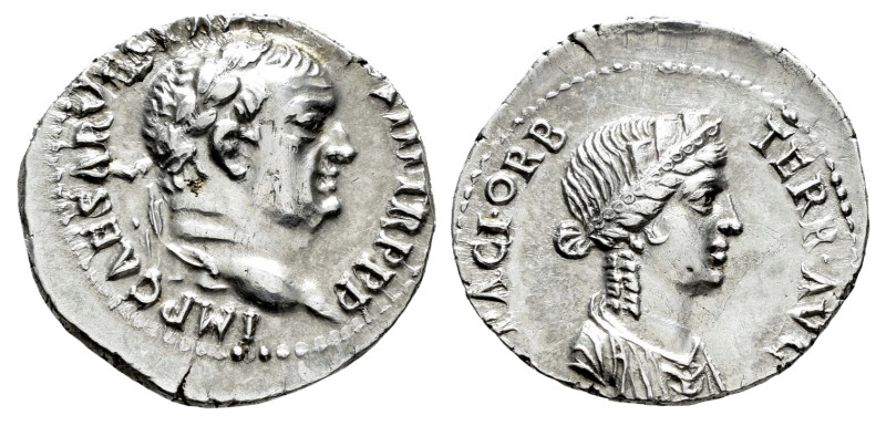 Vespasian. Denarius. 71 AD. Ephesus. (Ric-II 1.1433). (Bmcre-459). (Rsc-293). An...