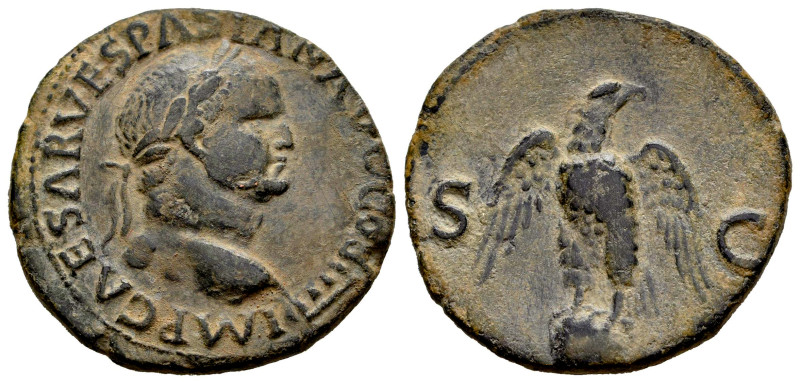 Vespasian. Unit. 72 AD. Lugdunum. (Ric-II 1.1202). (Bmcre-822). Anv.: IMP CAESAR...
