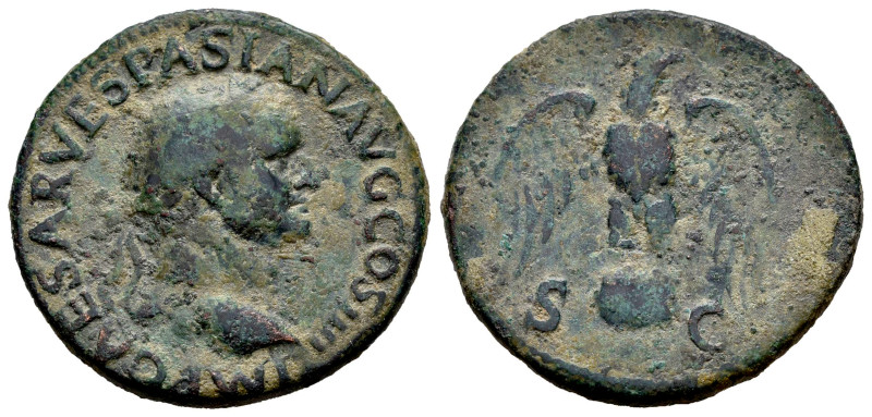 Vespasian. Unit. 72 AD. Lugdunum. (Ric-II 1.1202). (Bmcre-822). Anv.: IMP CAESAR...