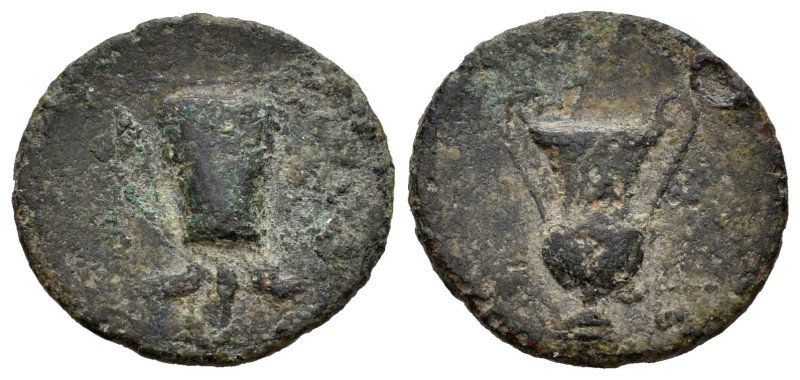 Tessera. 81-161 AD. Time of Domitian to Antoninus Pius. (Ashmolean-14/5). (C-VII...