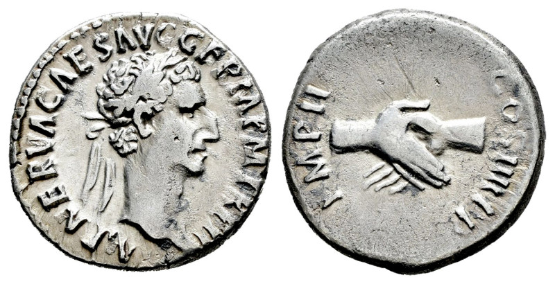 Nerva. Denarius. 96-98 AD. Rome. (Ric-II 48). (Rsc-96). Anv.: IMP NERVA CAES AVG...