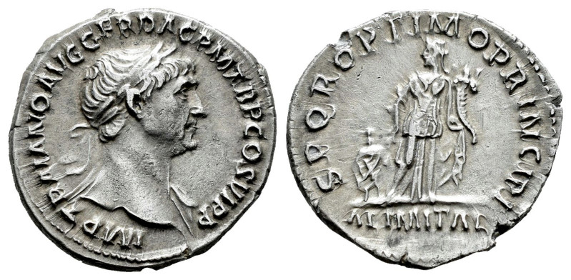 Trajan. Denarius. 112-114 AD. Rome. (Ric-II 243). (Woytek-395b). (Bmcre-472). An...