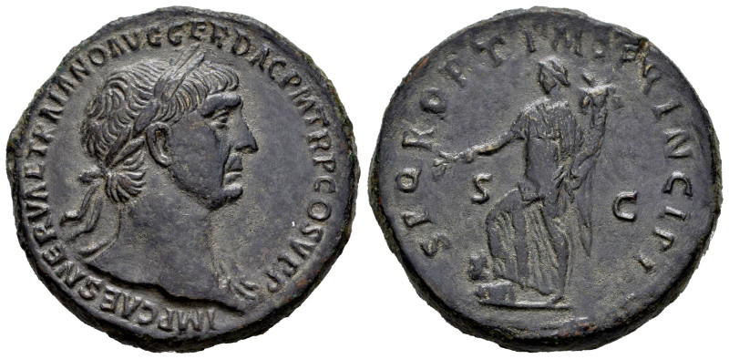 Trajan. Sestertius. 103-107 AD. Rome. (Ric-II 503). (Woytek-200b). (Bmcre-800). ...