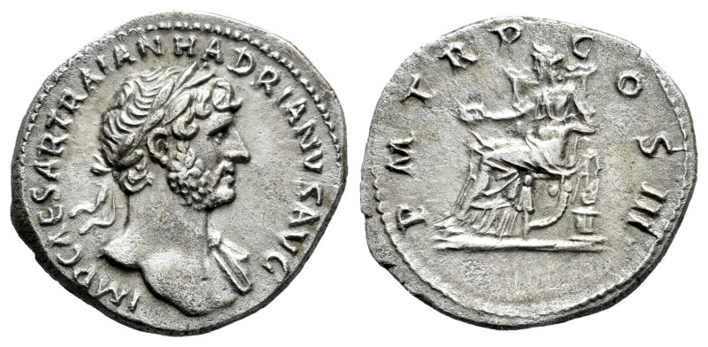 Hadrian. Denarius. 119-120 AD. Rome. (Ric-II 3.218). (Bmcre-164). (Rsc-1149d). A...