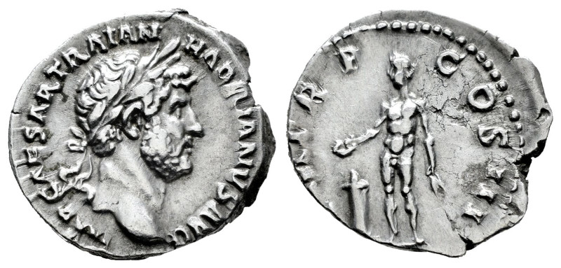 Hadrian. Denarius. 120-121 AD. Rome. (Ric-II 3.355). (Bmcre-178). (Rsc-1089). An...