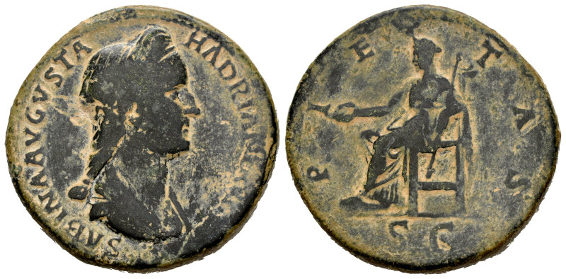 Sabina. Sestertius. 130-133 AD. Rome. (Ric-II 3.2525). (Bmcre-1870). (C-48). Anv...
