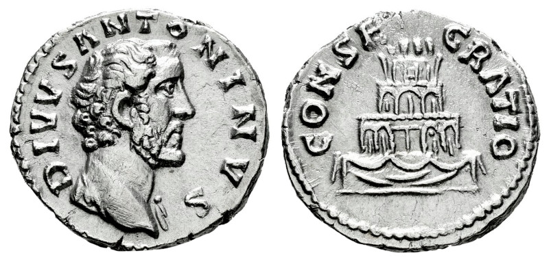 Divus Antoninus Pius. Denarius. 161 AD. Rome. (Ric-III 436). (Bmcre-57). (Rsc-16...