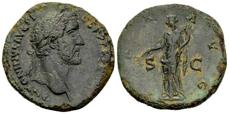 Antoninus Pius. Sestertius. 140-144 AD. Rome. (Ric-III 616). (Bmcre-1625). Anv.:...