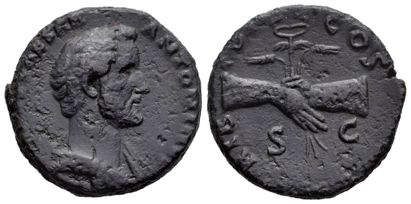 Antoninus Pius. Unit. 138 AD. Rome. (Ric-1088a). Anv.: (IMP T AELIVS) CAESAR ANT...