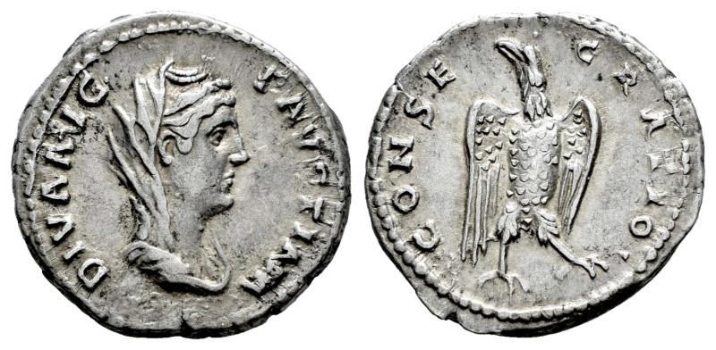 Diva Faustina. Denarius. 140-141 AD. Rome. (Ric-387b). (C-181). Anv.: DIVA AVG F...