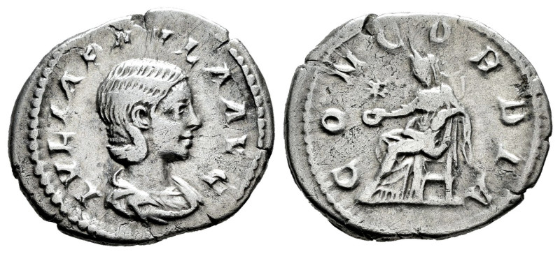 Julia Paula. Denarius. 219-220 AD. Rome. (Ric-IV 211). (Bmcre-172). (Rsc-6a). An...