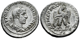 Philip I. Seleucis and Pieria. Tetradrachm. 248 AD. Antioch. (Prieur-445). (McAlee-934). Anv.: AYTOK K M IOYΛI ΦIΛIΠΠOC CEB, laureate, draped and cuir...