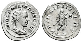 Philip II. Antoninianus. 244-246 AD. Rome. (Ric-IV 216c). (Rsc-54). Anv.: M IVL PHILIPPVS CAES, radiate, draped and cuirassed bust to right. Rev.: PRI...