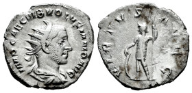Volusian. Antoninianus. 251-253 AD. Rome. (Ric-187). (Rsc-135a). Anv.: IMP CAE C VIB VOLVSIANO AVG, radiate, draped and cuirassed bust right. Rev.: VI...